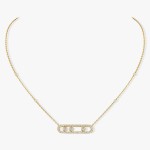 Messika - Classic Move Pave Necklace Yellow Gold